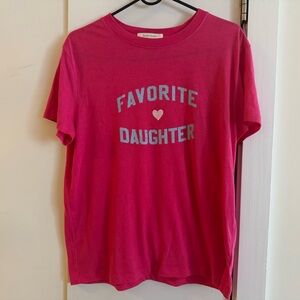 Favorite Daughter Hot Pink Short Sleeve Tee